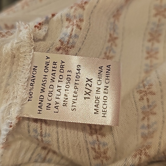 Nwot Savanna Jane Multicol Boho Aztec Floral Embroidered Open Front Kimono 1x/2x - Picture 16 of 16